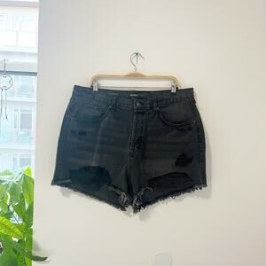 Wild Fable Dark Gray High Rise Denim Shorts Size 17